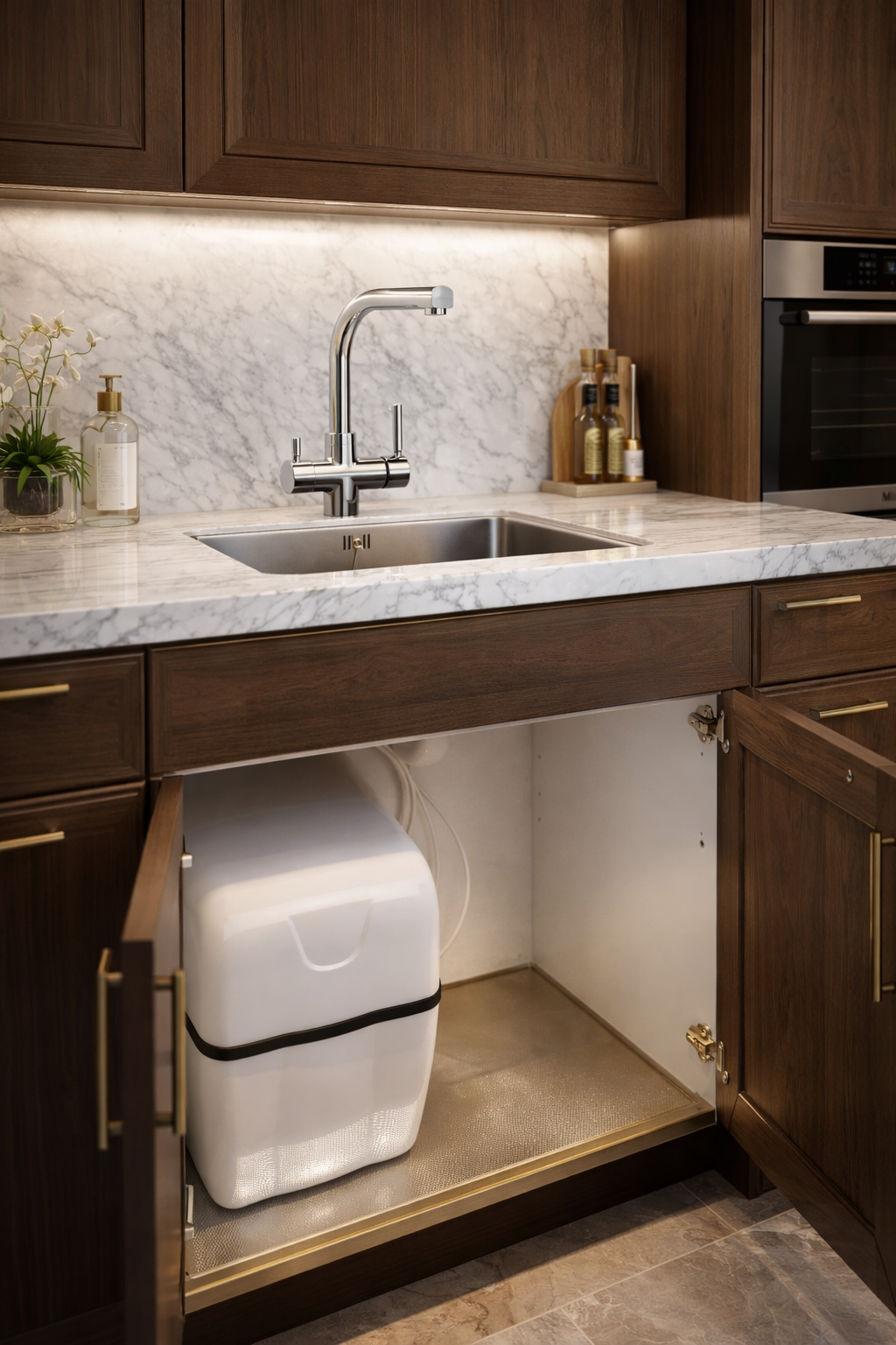 StarWater premium 3-in-1 kraan geïnstalleerd in een moderne keuken